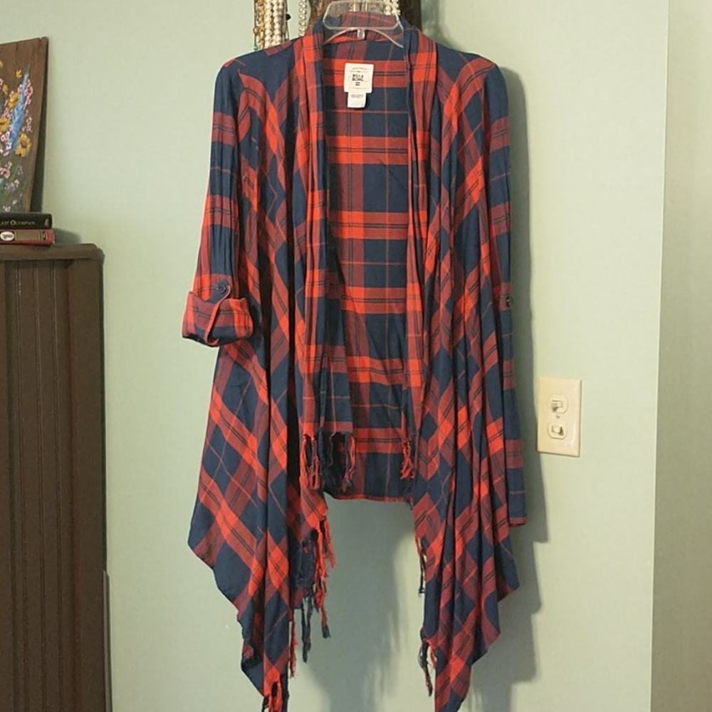 BillaBong Women's Flannel Sweater Shirt